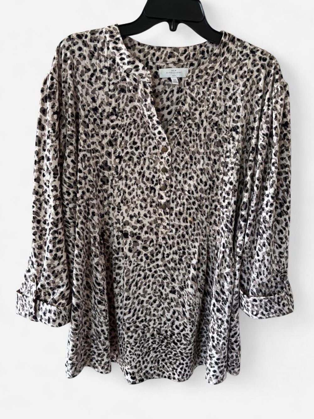 New-directions Women's Leopard Print Blouse